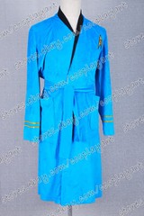 Bath Robe for Star Trek TOS Cosplay Costume Blue Uniform for Halloween Party