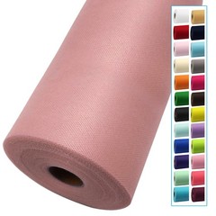 54 inch x 40 Yards Dusty Rose Tulle Fabric Roll Spool for Wedding Decor