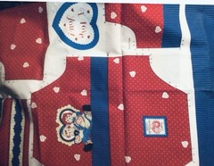 VTG Daisy Kingdom Raggedy Ann & Andy Hearts & Flowers Panel & Skirt SZ 4 Jumper