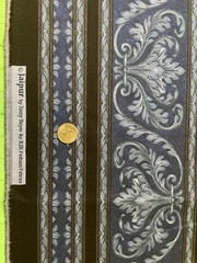 Jaipur stripe in dark blue, grey and black by Jinny Beyer for RJR Fabrics
