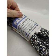 Dark Gray Fabric With Silver And Sequins – 45″ Wide x 27″ Long