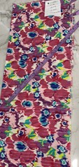 19″ by 54″ wide colorful fabric with metallic accent threads PINK FUSION FLORAL