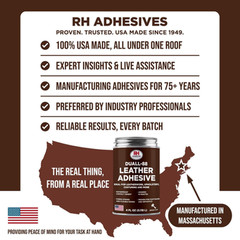Leather Adhesive 4 oz Waterproof Heat Resistant Flexible Repair Glue for Craft