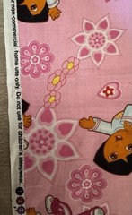 Dora the Explorer Licensed Cotton Fabric Springs Creative Pink 2 Yds Quilting