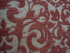 Designer Fabric Samples LOT of 9 Extra Large Pieces Red/Orange/Gold #2XL
