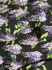 Authentic Top Italian designer Viscose luxury dress Fabric. Made in Italy