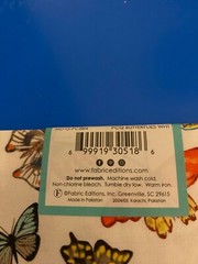 BRAND NEW CREATE IT 100% COTTON BUTTERFLIES PRECUT SEWING AND CRAFT FABRIC 18X21