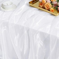 White Organza Fabric by The Yard 60 Inch Wide 3 Yards Silk Sheer Roll NEW