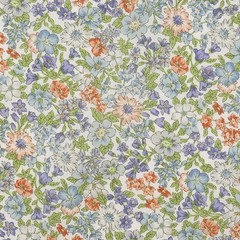 6pcs Fall Forest Floral Print Cotton Fat Quarters Fabric Bundles 18×22″