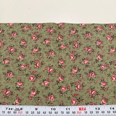 Shades of Green Cotton Fabric Remnants Ranging from 6″ to 9″ x width of fabric