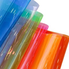 Deep Pink 30 Gauge 12×48 In SeeThrough Transparent PVC Jelly Vinyl Fabric