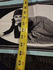 46 X 43 Vintage Audrey Hepburn Hollywood Icons Cinema 1985 Robert Kaufman Fabric