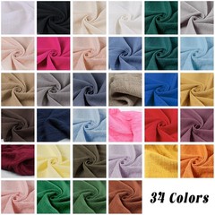 Linen Cotton Fabric Slub Textile Cloth Tank Tops Clothing Tea Towels DIY Sewing.
