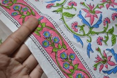 Hand Block Print Fabric 100%Cotton 3 Yard NO TARRIF CHARGES 100%✅ ZK_109