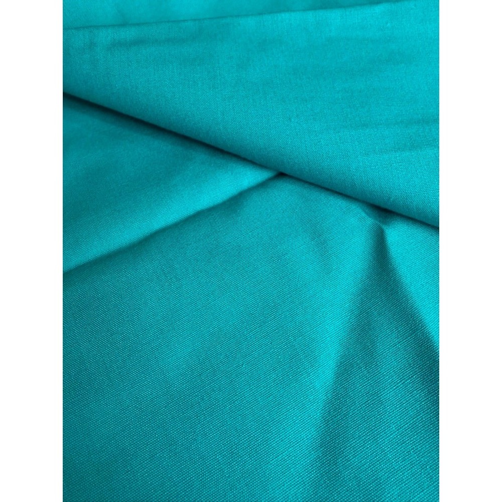 62″ width Cotton teal fabric – vintage sold by 1/2 yard, 1 yd avail