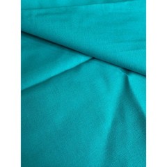 62″ width Cotton teal fabric – vintage sold by 1/2 yard, 1 yd avail