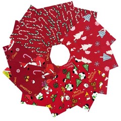 Christmas Charm Pack Fabric Squares 5×5 Inch Pre-Cut Quilting Bundle 42 PCS DIY