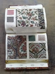 Large Vintage 1991 Salesman Fabric Sample Book with Samples – (More Available)