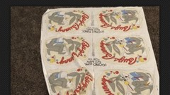 “Looney Toons BUGS BUNNY” by Warner Brother~fabric pillow cut-out VINGAGE 1981