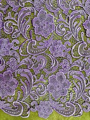 Maggie LAVENDER Guipure Venice Heavy Lace Fabric by the Yard – 10019