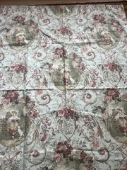 Vtg Richloom Fragonard Toile Fabric Romantic French Country 1.8 Yards