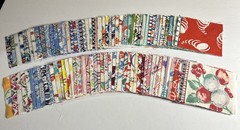 Vintage 97 Ct 4×4 Charm Squares 1930s/1940s Original Feedsack Fabric Prints
