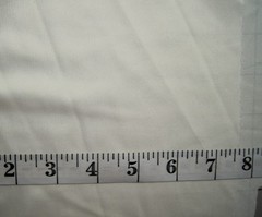 2+ Yards Solid Ivory White Thin Silky Polyester Blend Fabric 102″ X 50″