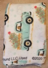 The Pioneer Woman Charlie Truck Fleece Fabric 2 yards for Blanket Throw NEW
