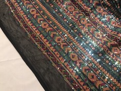 Multicolor 2way stretch sequin Lace fabric 50” Width Sold By The Yard