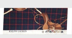 Ralph Lauren Equestrian Fabric, Country Club Aesthetic Chic, English Saddle, BTY