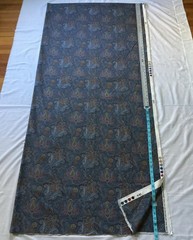 3+1/2 Yards Kaufmann Drapery Upholstery Fabric Blue Paisley 56″ Wide