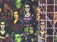 100% Cotton Woven Novelty Fabric Scream Queens Horror By The 1/4 Yard 9×56