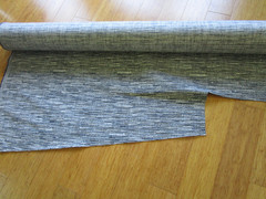Decorators Upholstery Fabric Metaphores Blues Black Grey Ivory Striated 7.88Yd