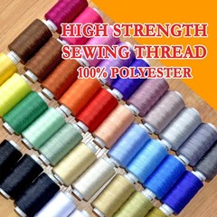 All Purpose Sewing Thread-2 Spools of Hand Polyester 2 spools, Black