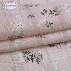 55” Wide Yard Elegant Floral Lace Jacquard Print Cotton Fabric For Shirt Craft