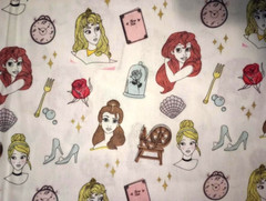 Disney Princesses Fabric 10.5″ x 11″ Sewing Crafting Length Piece New