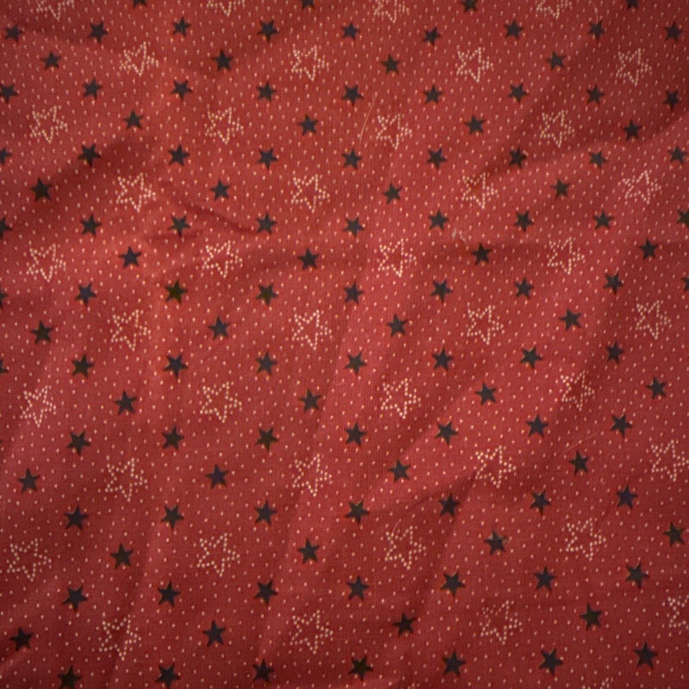 Quilt Fabric – Marcus Brothers 19th Century Patriotic Red Blue stars – 45x 72”