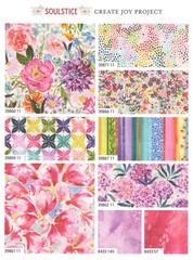 Soulstice Moda Charm Pack 42 100% Cotton 5-inch Precut Cotton Fabric Squares