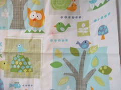 Jo Ann Fabrics Baby Animals And Trees Allover Cotton Fabric SZ 1YX43″ NEW