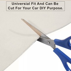 Beige Car Ceiling Fabric Repair Kit Headliner Material with Foam Backing 79″X59″