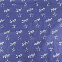 Dallas Cowboys Fabric Material Cotton Blue Gray 1-5/8 Yards Vintage 1994 NFL