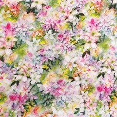 55” Wide Romantic Floral Digital Print Viscose Fabric Gown Material Rayon