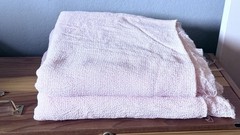 2 Pc Blush Pink Crinkle Natural Fiber Fabric 54” Wide 105” & 110”