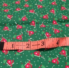 3 Pounds 8 Ounces Christmas Fabric Holly Santa B2