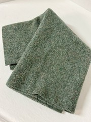 large piec pendleton yakima camp blanket wool scrap crafts repairs heather green