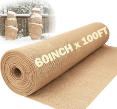 60″ X 100 Feet Burlap Fabric Roll 33 Yards – Burlap Fabric by the Yard for Tree
