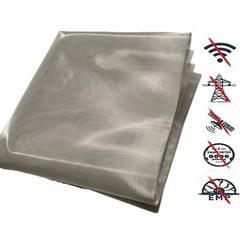 Copper Faraday Fabric Transparent Clear Net Cloth Reducing EMF RF EMI