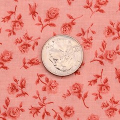Ozark Calicos by Fabri-Quilt | Pink All Over Floral Calico Cotton Fabric | BTY