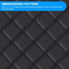 Quilted Pebble Grain Faux Leather Fabric 6mm Foam Backed Upholstery 63″ Wide