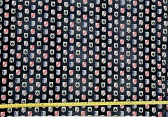 ATTACK ON TITAN ANIME EMBLEMS BLACK 1 YARD FABRIC ( 36″ X 58″ ) BRAND NEW